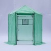 Greenhouses For Outdoors With Adjustable Roof, Rod, YKK Zipper, Metal Frame Hexagonal Outdoor Reinforced Greenhouse - 3 of 4