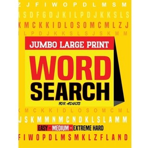 Jumbo Word Search Book for Adults Large Print - by  Laura Bidden (Paperback) - 1 of 1