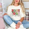 Simply Sage Market Women's Holly Jolly Vibes Distressed Short Sleeve Garment Dyed Tee - 2 of 4