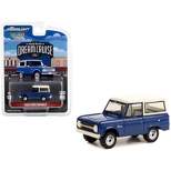1966 Ford Bronco Blue with White Top "26th Annual Woodward Dream Cruise" (2021) 1/64 Diecast Model Car by Greenlight