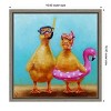 Amanti Art Pool Party (Ducks) by Lucia Heffernan Canvas Wall Art Print Framed 16 x 16-in. - 3 of 4