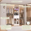 Aheaplus Closet Organizer with 2 Wooden Drawers, Walk-in Closet System with 5 Hang Rods & shelves - 4 of 4