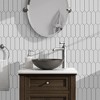 Wikineon 10-Sheet Peel & Stick Backsplash – White Long Hexagon Self-Adhesive Tile, Stone Composite Mosaic for Kitchen, Bathroom, Fireplace 12"x11.22" - 4 of 4