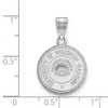 Black Bow Jewelry Sterling Silver Wisconsin Badgers NCAA Medium Pendant - 2 of 3