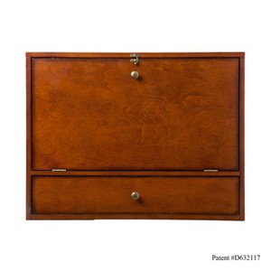 Benwick Wall Mount Laptop Desk - HO8290 - Brown - SEI - 1 of 4