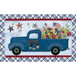 Briarwood Lane Summer Doormat 30x18 Indoor Outdoor Celebrate America Pickup For Summer Doormat - 1 of 4