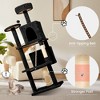 Modern Multicoloured 600GSM Soft Plush Cat Tree Pet Tower with Top Perch and Hanging Ball - 3 of 4