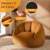 GYIIYUO 47" Giant Bean Bag Chair for Adults - Comfy Plush Round Shell Soft Accent Chair, Oversized Cozy Lounge Floor Sofa Reading Chair - 4 of 4