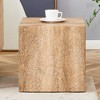 Lyngins Minimalist Cube Coffee Table – MDF with Natural Texture, Contemporary Center Table & Living Room Table, Modern Sofa Table,No Assembly Required - 3 of 4