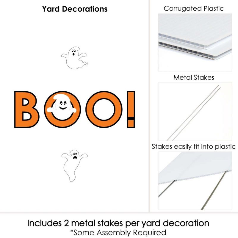 Big Dot of Happiness Spooky Ghost - Yard Sign Outdoor Lawn Decorations - Halloween Party Yard Signs - Boo, 6 of 10