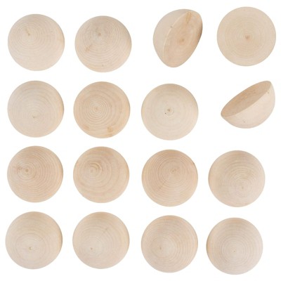 60 Pieces 1.2 Inch Unfinished Wooden Sphere Wooden Balls Round