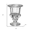 HomeRoots Set of Two Clear Glass Urn Table Vases - 3 of 4