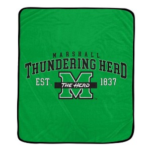 NCAA Marshall Thundering Herd Vintage Arch Block Flannel Fleece Blanket - 1 of 1