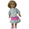 Doll Clothes Superstore Floral tunic and Ruffle Skirt For 18 Inch Dolls - 4 of 4