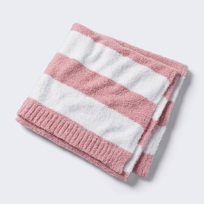 Pink chenille baby blanket sale