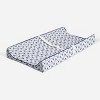 Bacati - Noah Navy Buck Quilted Muslin Changing Pad Cover - 2 of 4