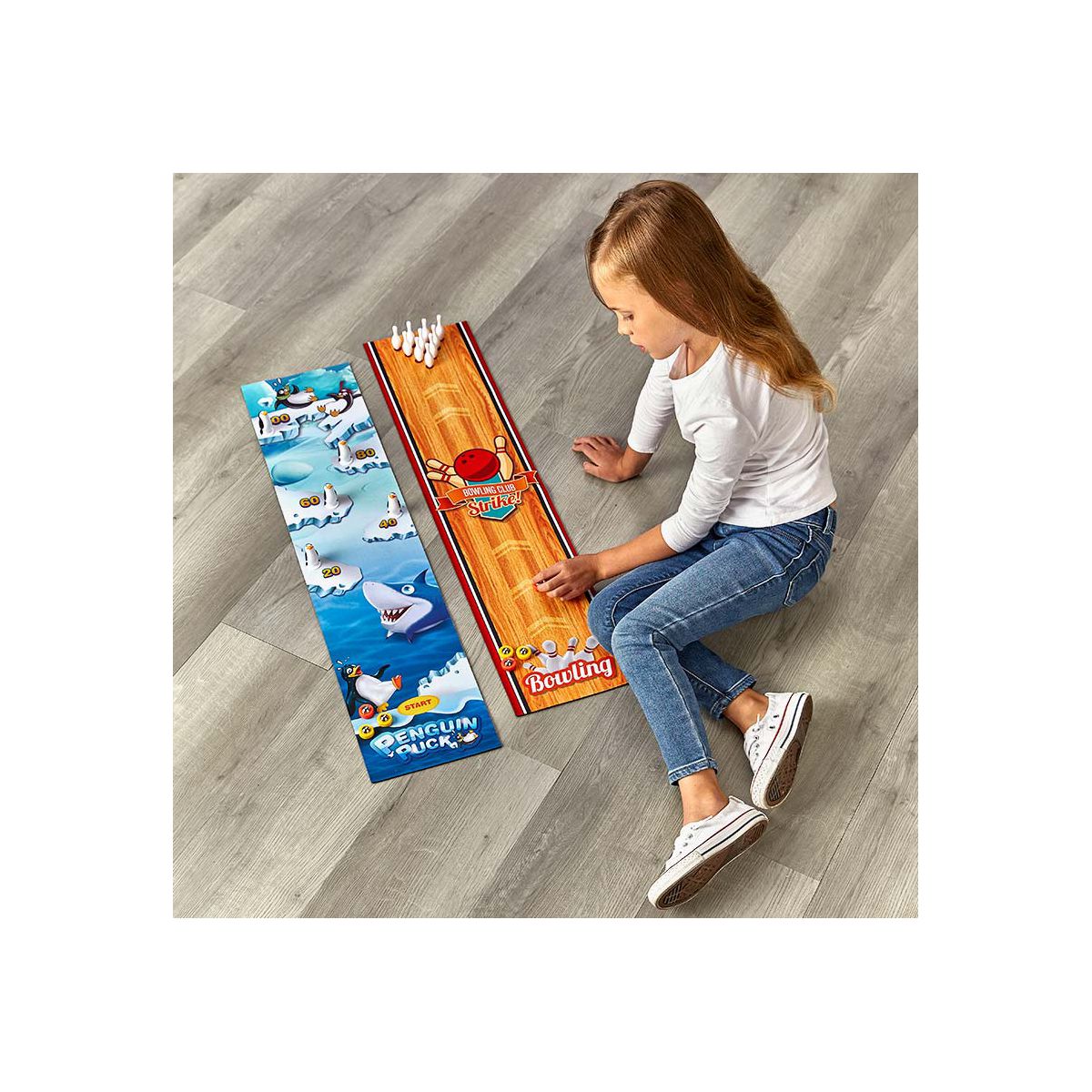 The Lakeside Collection Family Fun Tabletop Game Penguin Pucks -