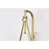 Nuvo Lighting Admiral 1 - Light Sconce in  Matte White/Natural Brass - 3 of 4
