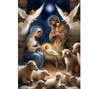 Briarwood Lane Christmas Garden Flag 12x18 For Outdoor Christ Is Born For Christmas Garden Flag Flags For Outside - 1 of 4