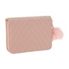 Unique Bargains Diagonal Stitching And Plush Balls Coin Purse Wallet 1 Pc - 2 of 4