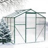 Akoasm 99.8 in. W Heavy-Duty Walk-In Plant Nursery Greenhouse for Backyards & Outdoor-Green - 2 of 4