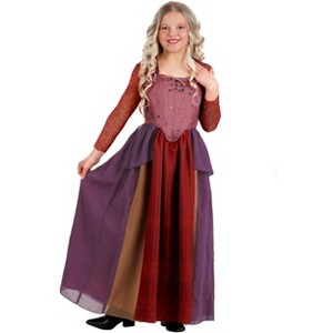 HalloweenCostumes.com Deluxe Disney Hocus Pocus Sarah Sanderson Girl's Costume | Disney Costumes - 1 of 4