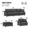 3 Piece 5 Seat Living Room Sofa Set, Modular L Shaped Chenille Sectional Couch for Indoor Furniture for Office, Bedroom, Apartment, 2 Colors - 2 of 4