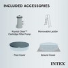 Intex 15ft x 42in Prism Frame Above Ground Swimming Pool Set with Debris Cover - 3 of 4