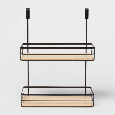 Over the Cabinet Tiered Shelves with Wood - Brightroom™