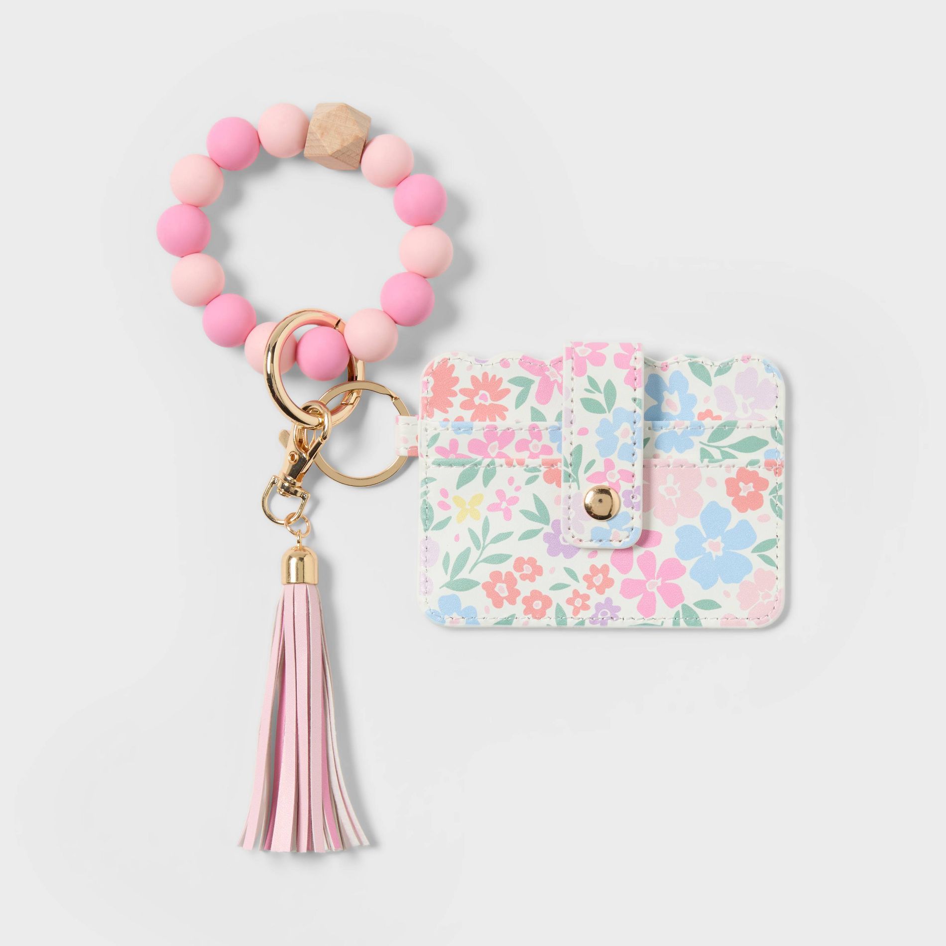 Mother's Day Beaded Wristlet Cardholder Floral - Spritz™