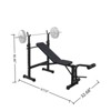 VisioGear Weight Bench, Bench Press Set with Squat Rack and Bench for Home Gym Full-Body Workout, Black, 67.72"*32.68"*46.46" - 3 of 4