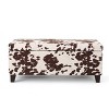 NicBex 39 Inch Storage Ottoman Bench Modern Fabric Bench with Flower Pattern, End of Bed Footrest for Living Room, Bedroom, Entryway - 4 of 4