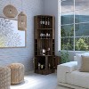 Vynxaria Stylish Corner Cabinet with Wine Glass Rack and Ample Storage - 2 of 4