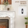 Angel Sar Freestanding Fireplace Mantel, White Baroque-Style Mantelpiece with Columns for Electric Fireplaces, Decorative Shelf for Living Room - 4 of 4
