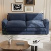LACOO 84 in.Pillow-Styled Velvet Loveseat - 2 of 4