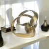 Sagebrook Home Decorative Knot Sculpture - Contemporary Abstract Silver Matte Decor Statue for Home or Office Table Accent - 3 of 4