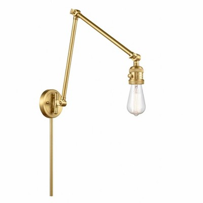 Innovations Lighting Bare Bulb 1 - Light Sconce in  Satin Gold