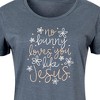 Women's - Instant Message - No Bunny Loves You Like Jesus Graphic T-shirt Dress - 2 of 4