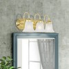 Livex Lighting Riviera 3 - Light Vanity in  Polished Brass - 4 of 4