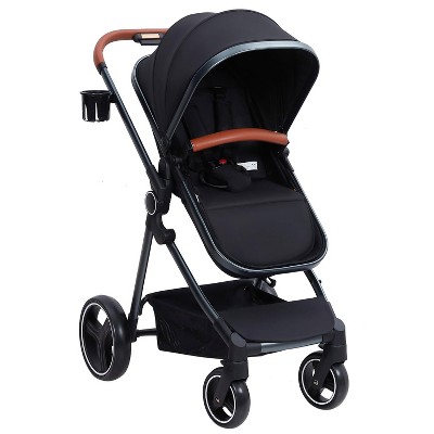 Whizmax 2-in-1 Convertible Baby Stroller with Bassinet Mode - Foldable Infant Stroller to Explore More- Toddler Stroller with Reversible Stroller Seat