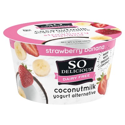 So Delicious Dairy Free Strawberry Banana Coconut Milk Yogurt - 5.3oz Cup_6