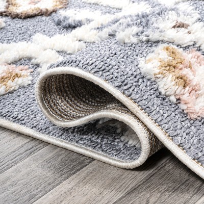 Aziza Multi-Color Synthetic Medallion Runner Rug, 2'-2" X 8'