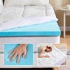 Okak 2IN Double-Layer Memory Foam Mattress Topper, Pain Relief Cooling Mattress Topper, Medium Firm Mattress Topper for Home - 2 of 4