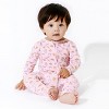 Bellabu Bear Baby Milk and Cookies Pink Bamboo Convertible Footie - 2 of 4