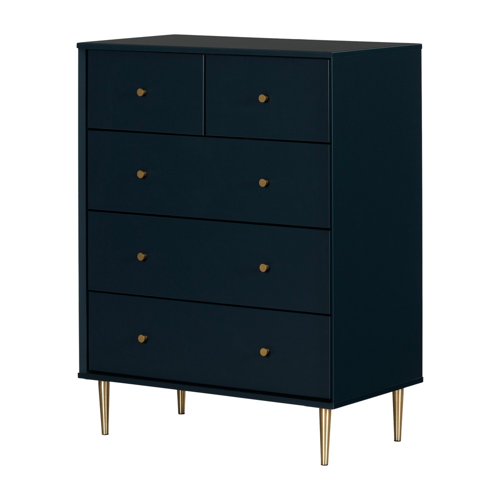 Photos - Dresser / Chests of Drawers Dylane 5-Drawer Kids' Chest Navy Blue - South Shore