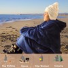 Women’s Leisure Studio Blanket Hoodie Woman Flannel Oversized Sweatshirt, Soft Fleece Loungewear Blanket Hoodie Wearable, Gift Woman - Tirrinia - 3 of 4