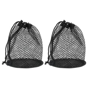 Unique Bargains Nylon Mesh Drawstring Golf Ball Storage Bags 2 Pcs - 1 of 4