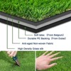 Petgrow Artificial Grass Rug 5 FT x15 FT, Realistic Indoor Outdoor Garden Lawn Landscape Patio Synthetic Turf Mat- Thick Fake Faux Grass - 4 of 4