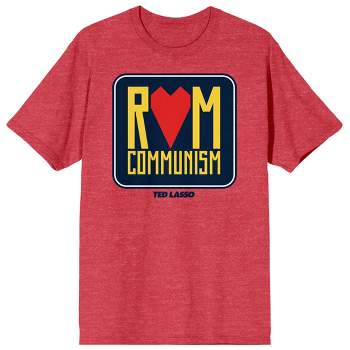 Ted Lasso TV Series Rom Communism Men's Red Heather T-shirt