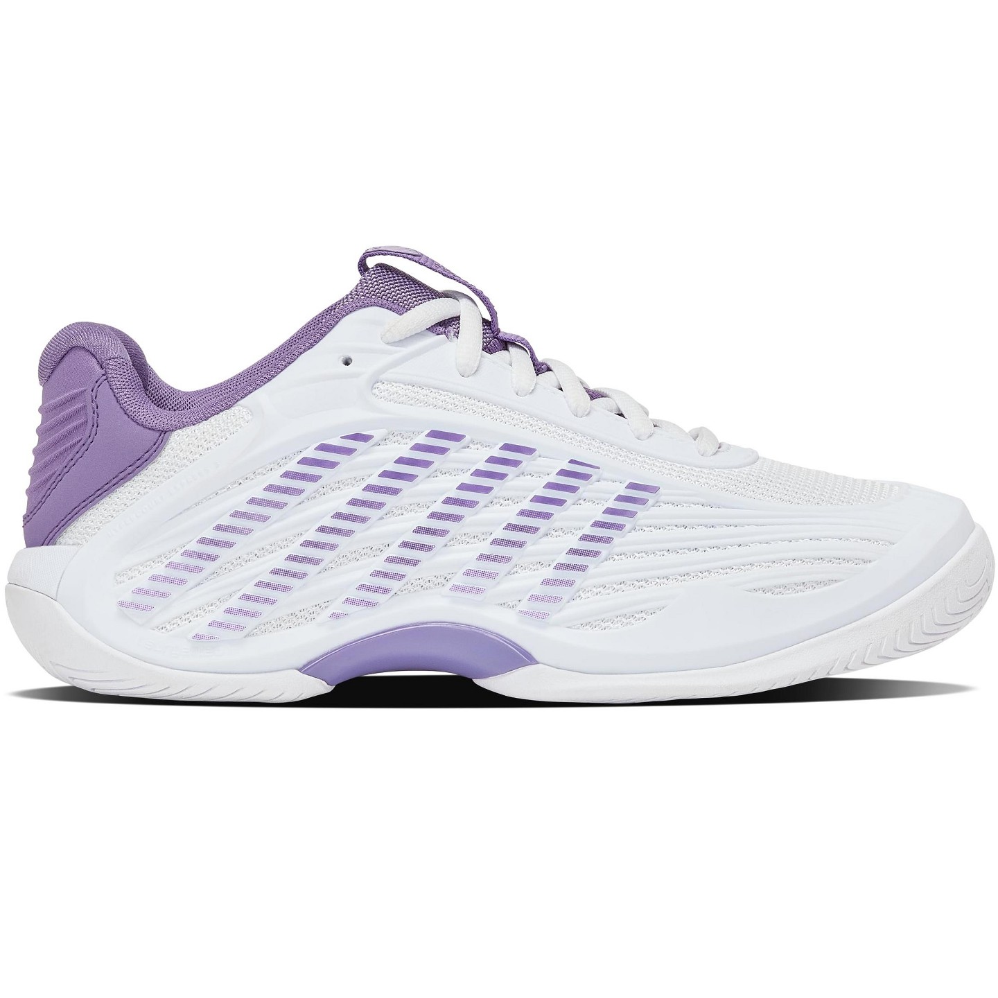 Женские кроссовки K-Swiss Hypercourt Express 3 (White/Purple Haze/Lunar Rock), цвет: Белый — фото 1
